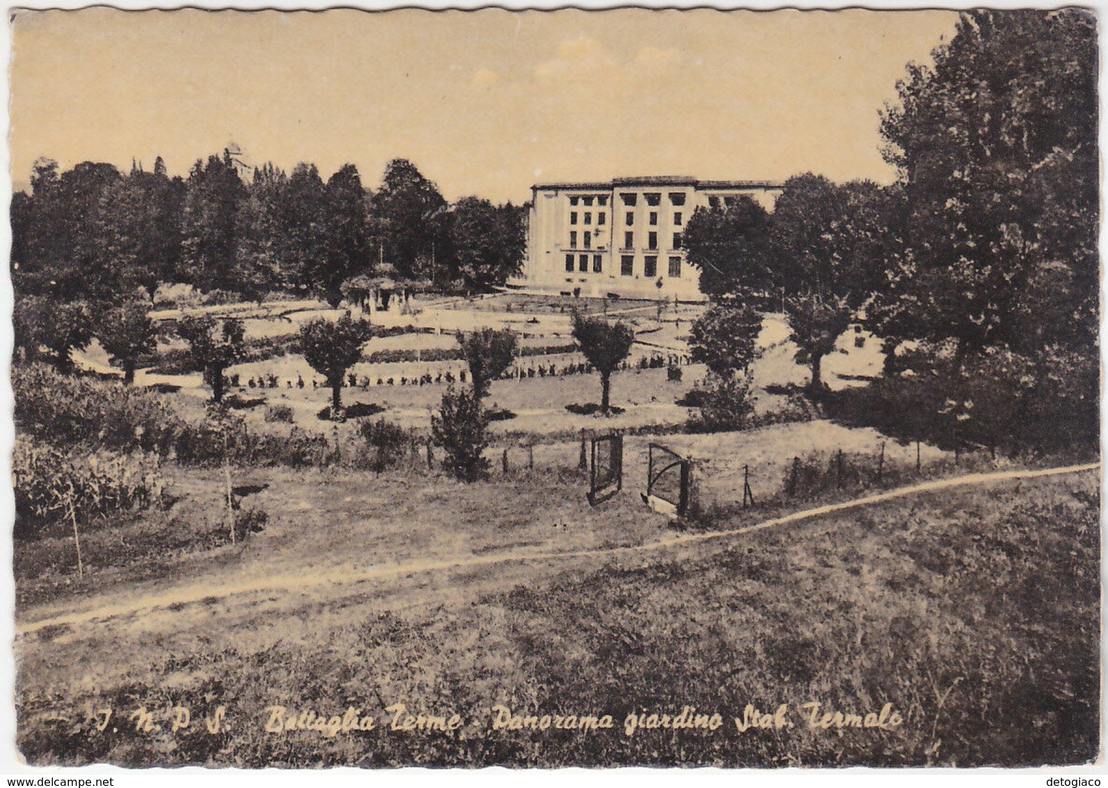 BATTAGLIA TERME - PADOVA - I.N.P.S. - PANORAMA GIARDINO STAB. TERMALE -29658- - Padova (Padua)