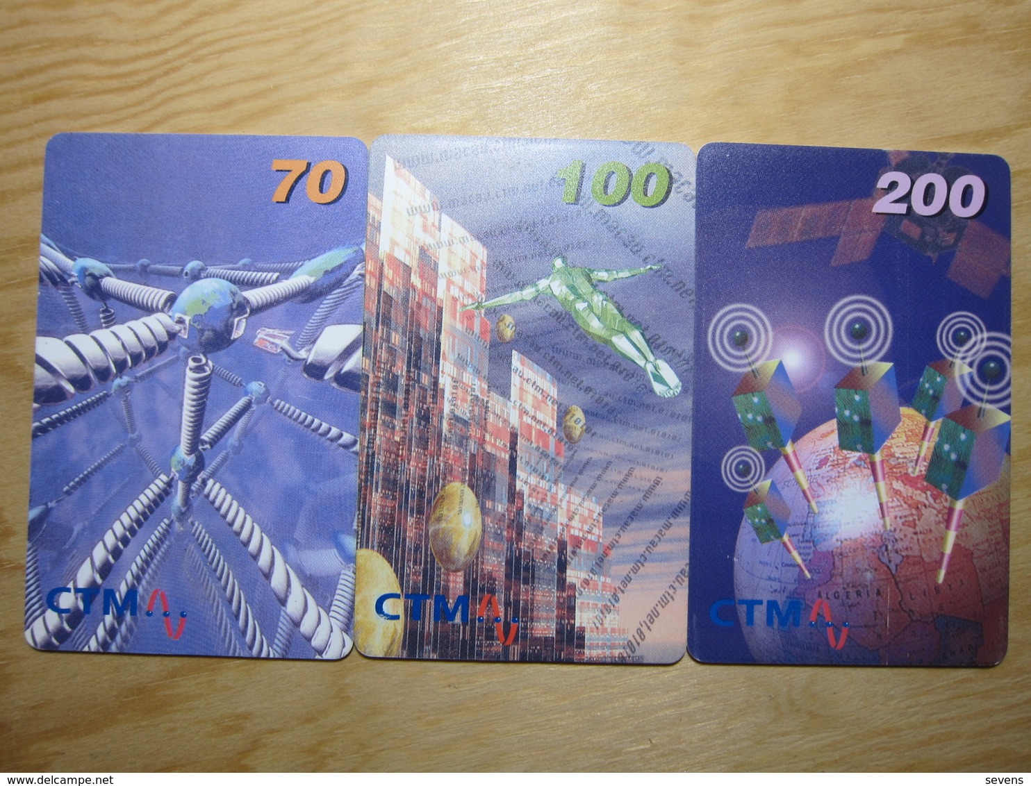 Chip Phonecard,the First Issued Smart Card ,three Facevalue,1MCU96A,B,C Set Of 3,used - Macao