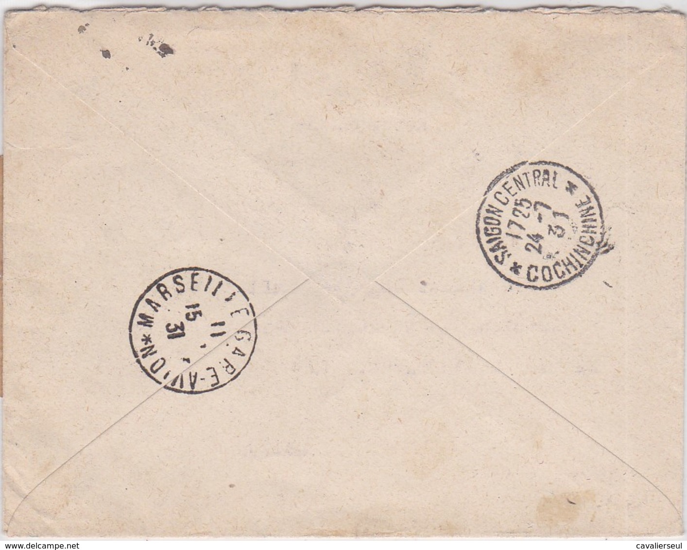 LSC - Rec. Par AVION - HOULGATE Pour SAÏGON - 13/7/31 - 1960-.... Lettres & Documents