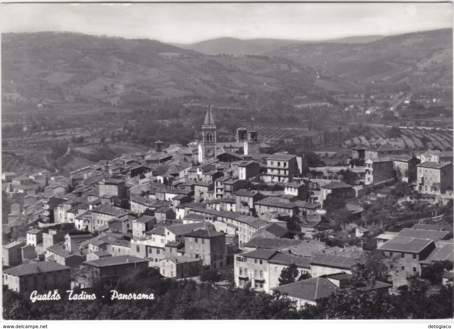 GUALDO TADINO - PERUGIA - PANORAMA - VIAGG. 1965 -24640- - Perugia