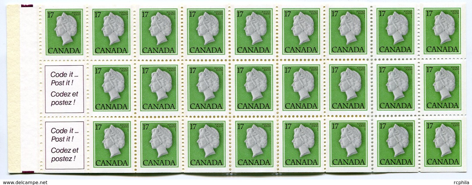 RC 15932 CANADA BK81 PARLIAMENT ISSUE CARNET COMPLET BOOKLET MNH NEUF ** - Cuadernillos Completos