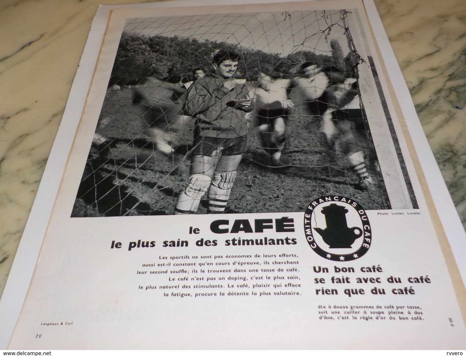 ANCIENNE PUBLICITE LE PLUS SAIN DES STIMULANTS  LE CAFE 1961 - Affiches