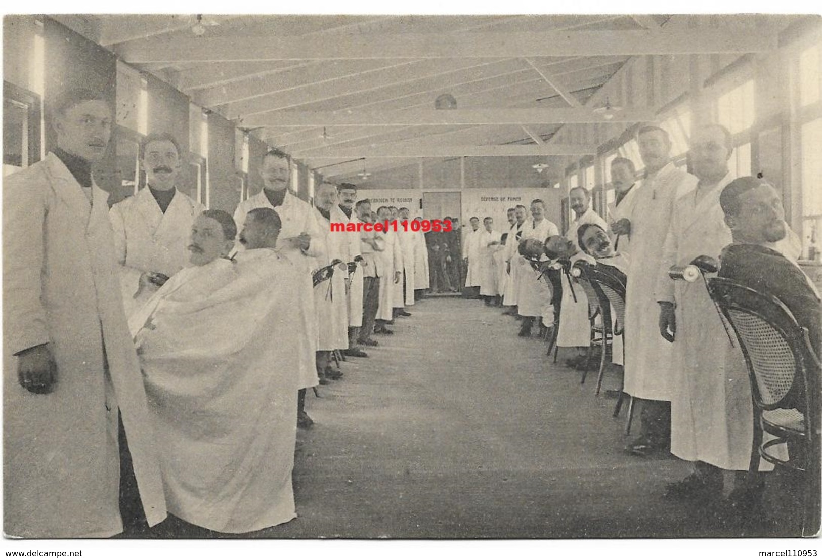 Interneeringskamp Zeist - Camp Des Internés De Zeist ( Intérieur Du Salon De Coiffure ) 1915 - Guerre 1914-18