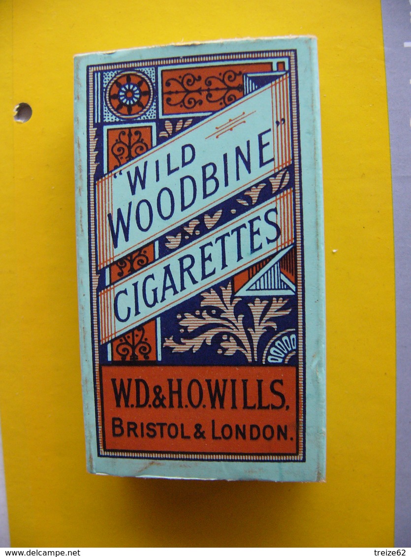 Ancien Paquet Cigarettes WILD WOODBINE  W.D. & H.O. WILLS Bristol & London Tobacco Great Britain - Estuches Para Cigarrillos (vacios)