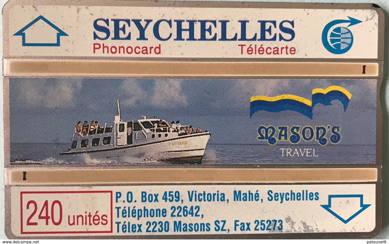 SEYCHELLES - Phonecard  -  Landis § Gyr  -  Travel  -  240 Units - Seychelles