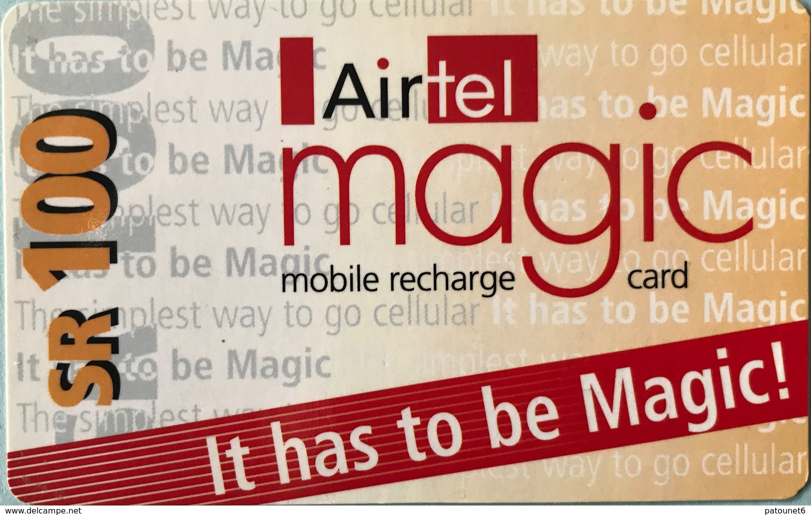 SEYCHELES  -  Prepaid - Airtel Magic  - SR 100 - Seychelles