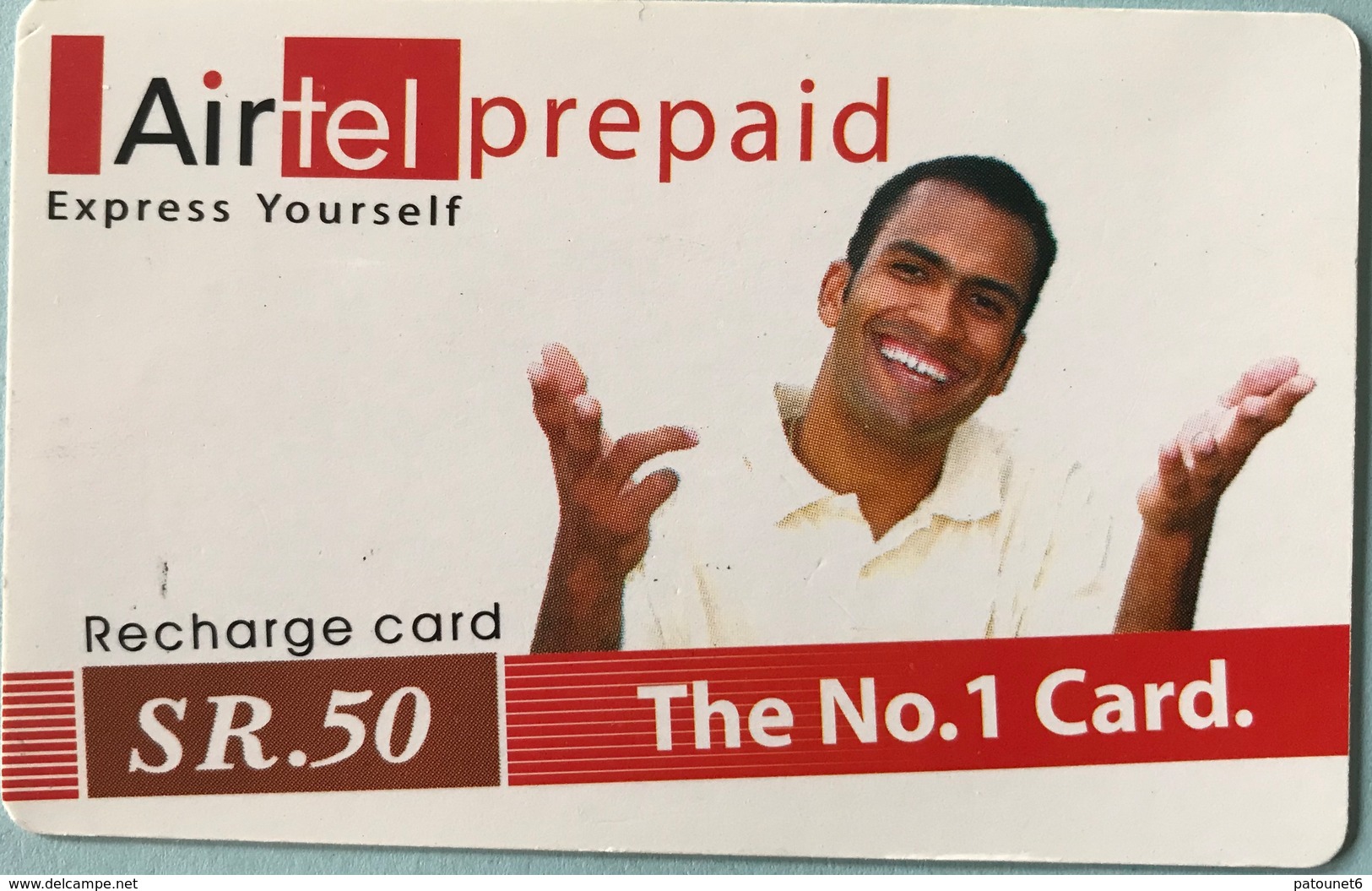 SEYCHELES  -  Prepaid - Airtel  -  SR. 50 - Seychelles