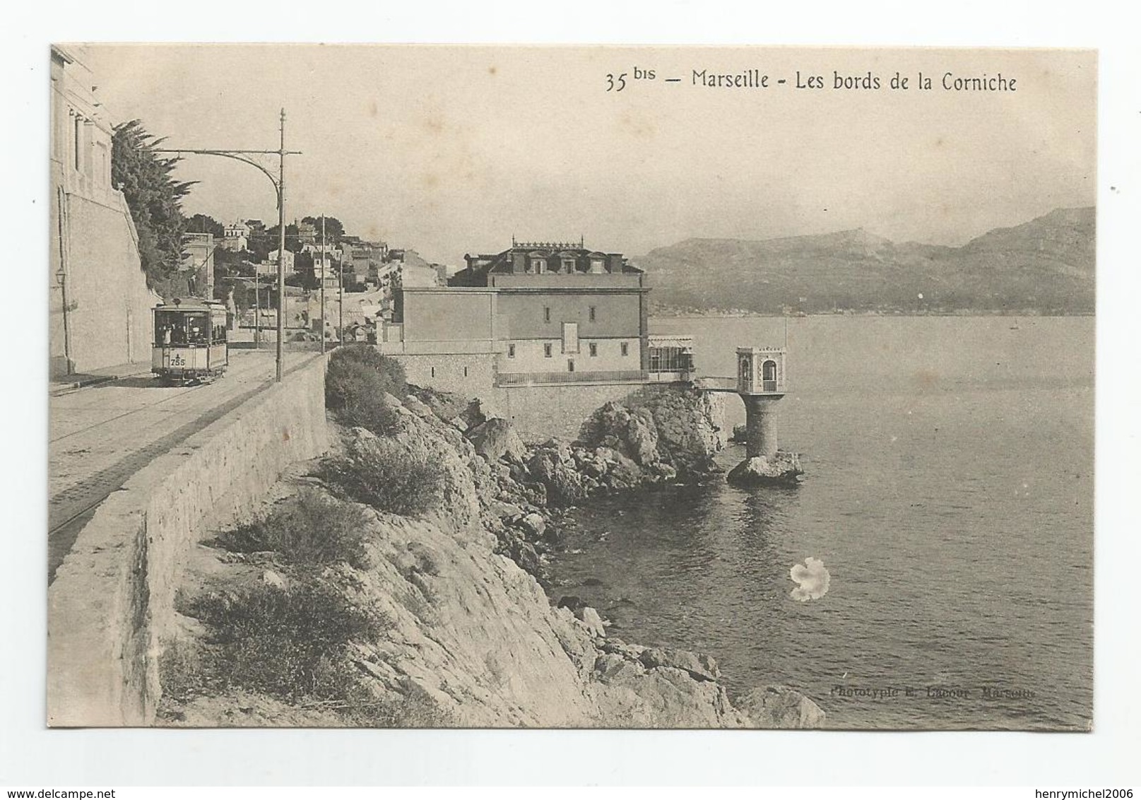 Marseille Tramway Les Bords De La Corniche N35 Bis Ed Lacour - Endoume, Roucas, Corniche, Strände