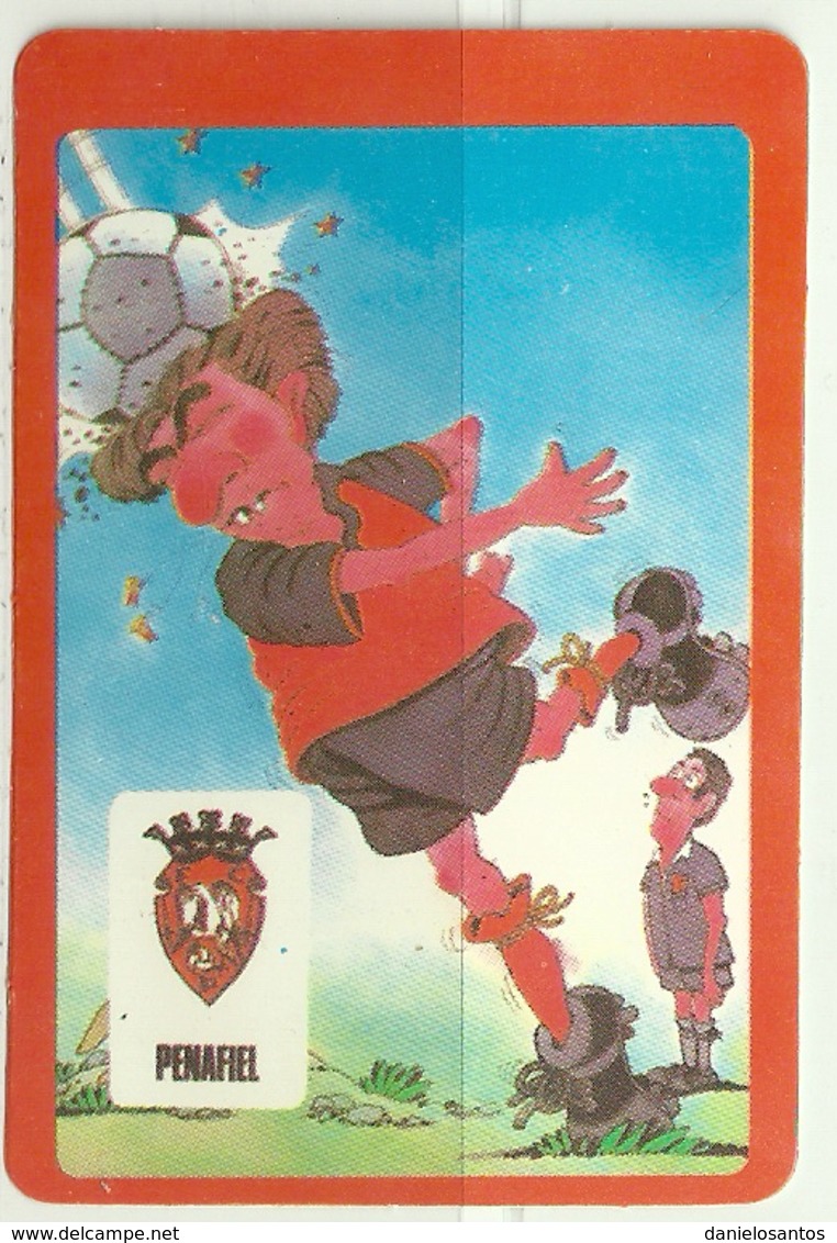 1986 Pocket Calendar Calandrier Calendario Portugal Futebol Soccer Penafiel - Grand Format : 1981-90