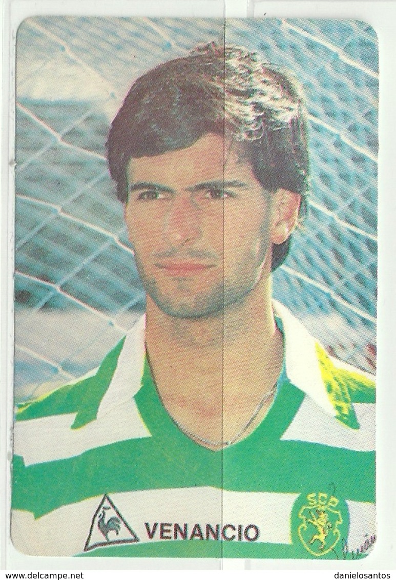 1986 Pocket Calendar Calandrier Calendario Portugal Futebol Soccer Sporting Clube De Portugal SCP  Venâncio - Grand Format : 1981-90