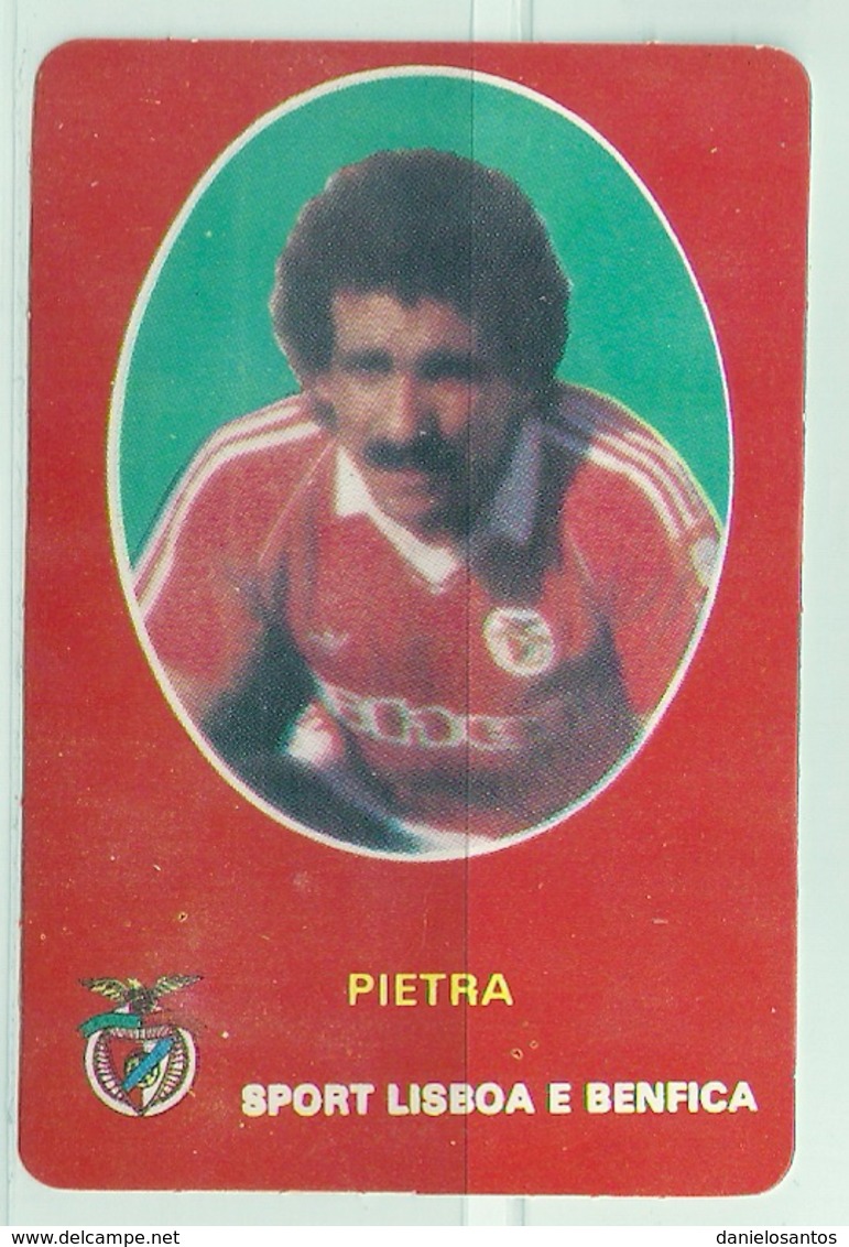 1986 Pocket Calendar Calandrier Calendario Portugal Futebol Soccer Sport Lisboa E Benfica SLB Pietra - Grand Format : 1981-90