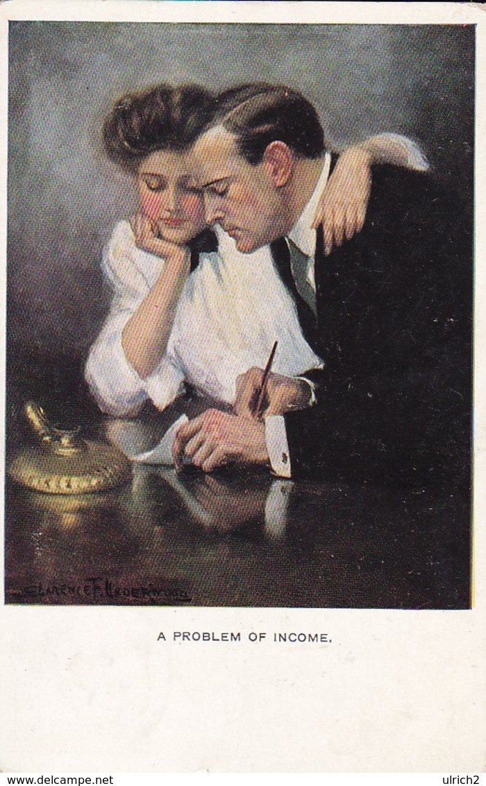 AK Clarence F. Underwood - A Problem Of Income - Ca. 1910 (47776) - Underwood, Clarence F.