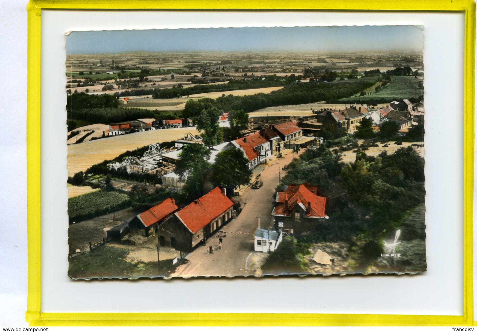 Mont-Noir Boeschepe. . Le Poste Frontière. Douane.  En Avion Au Dessus De.. Edit Lapie N°6  Proche Bailleul  Flandres - Altri & Non Classificati