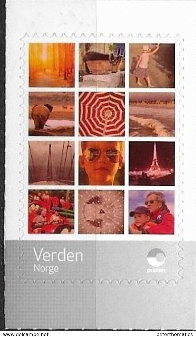 NORWAY, 2020, MNH, PERSONALIZED STAMPS, TOURISM, HOLIDAYS, ELEPHANTS, EIFFEL TOWER, BRIDGES,1v - Andere & Zonder Classificatie