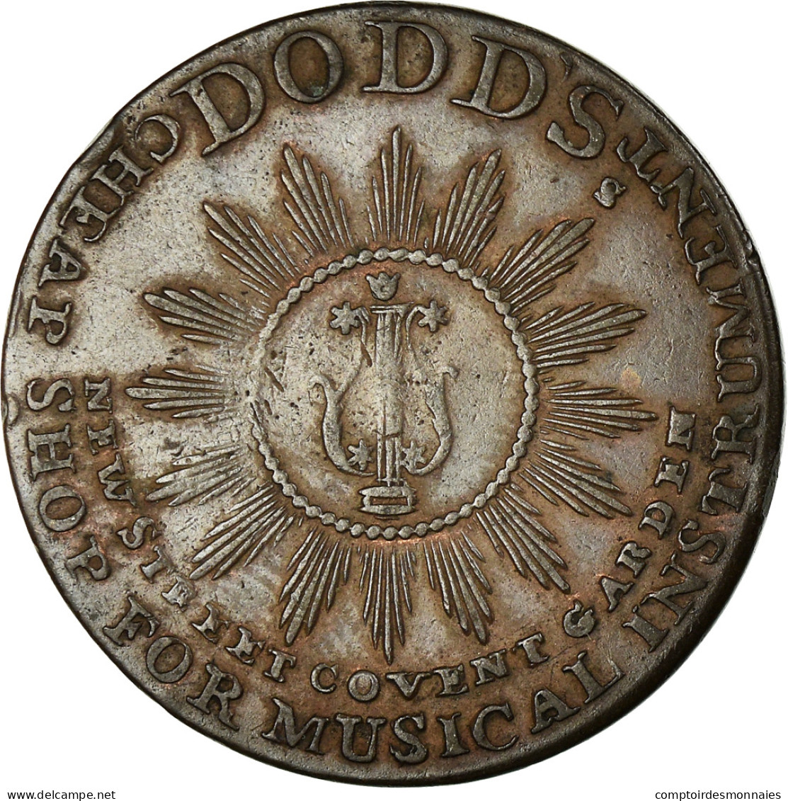 Grande-Bretagne, Halfpenny Token, Dodd's Halfpenny Token, TTB+, Cuivre - Autres & Non Classés