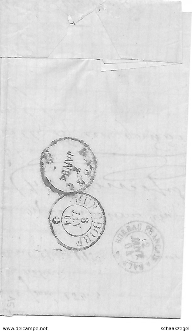 Elsass, Alsace,   	Wasselonne 67, 1 Jan 1864, 	Stempeltype 15 Met Groot Cijfer 4339		200503.08 - Covers & Documents