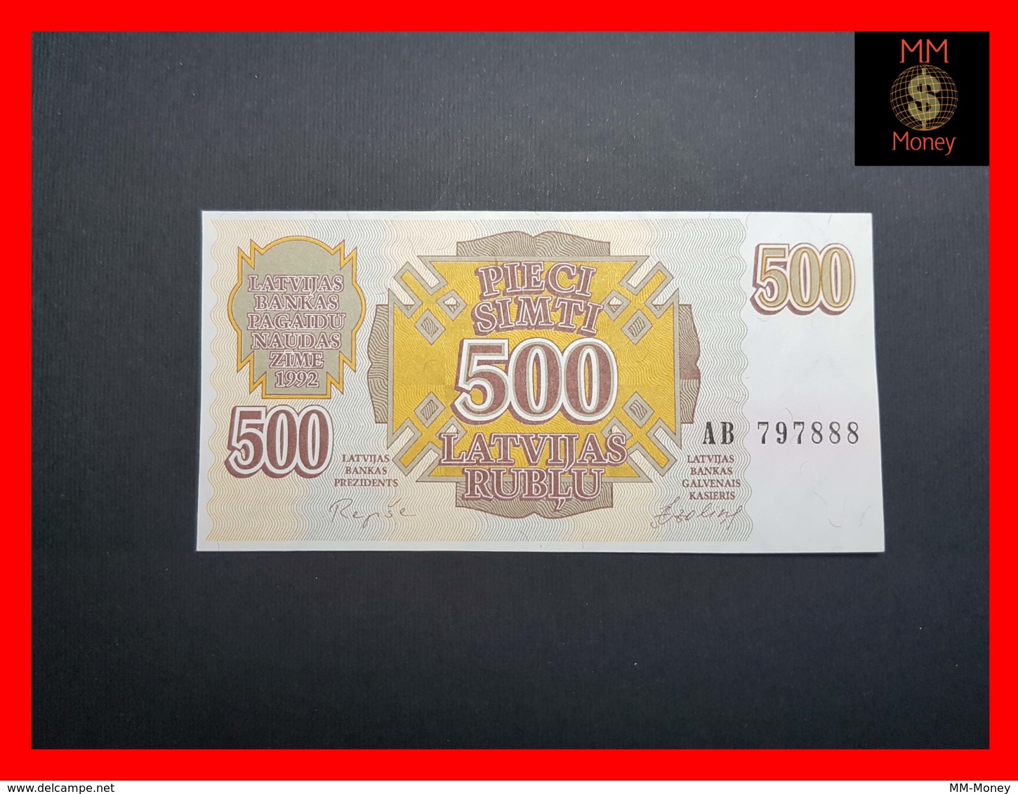 LATVIA 500 Rublu 1992  P. 42  UNC - Lettonia