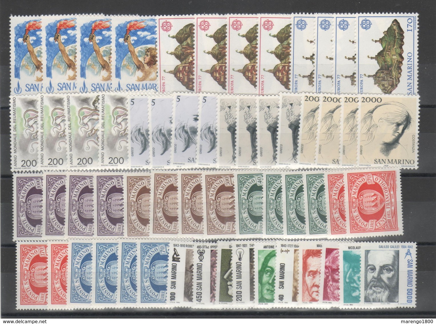 San Marino - Lotto Nuovi Al 50% Del Facciale          (g6409) - Collections, Lots & Séries