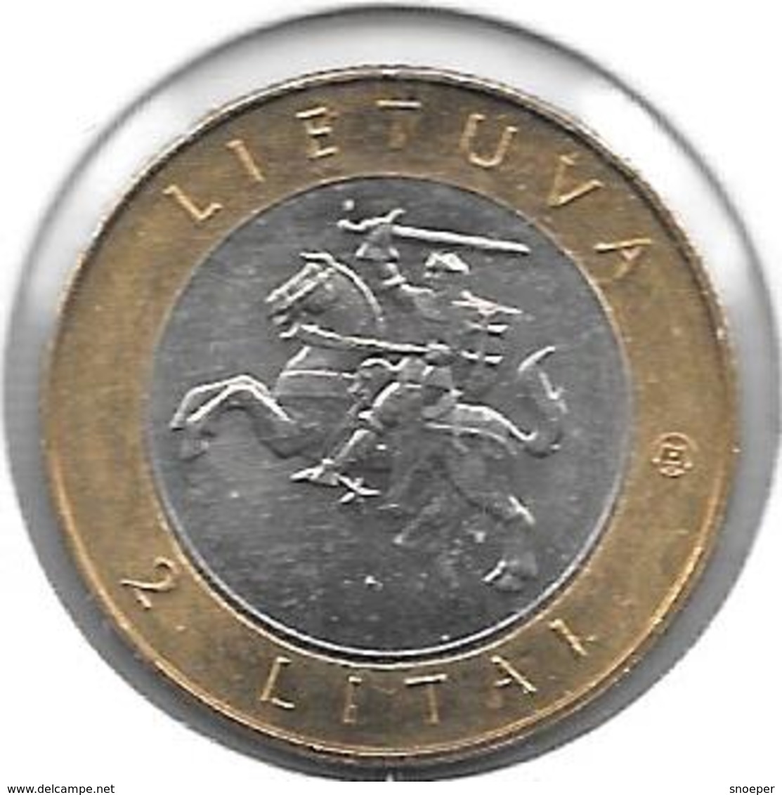 *lithuania  2 Litai 2013  Km 190 - Lituanie