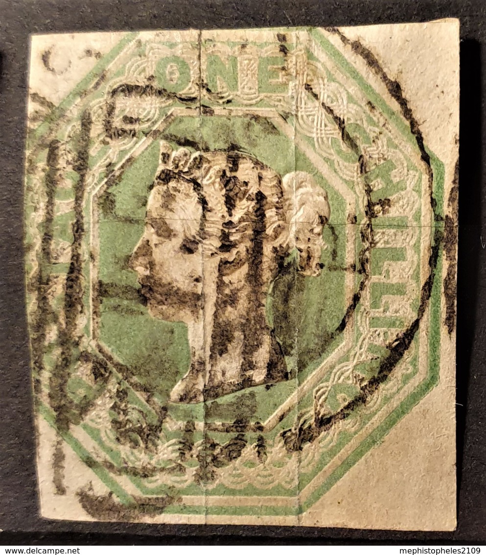 GREAT BRITAIN 1847 - Canceled - Sc# 5 - 1sh - Used Stamps