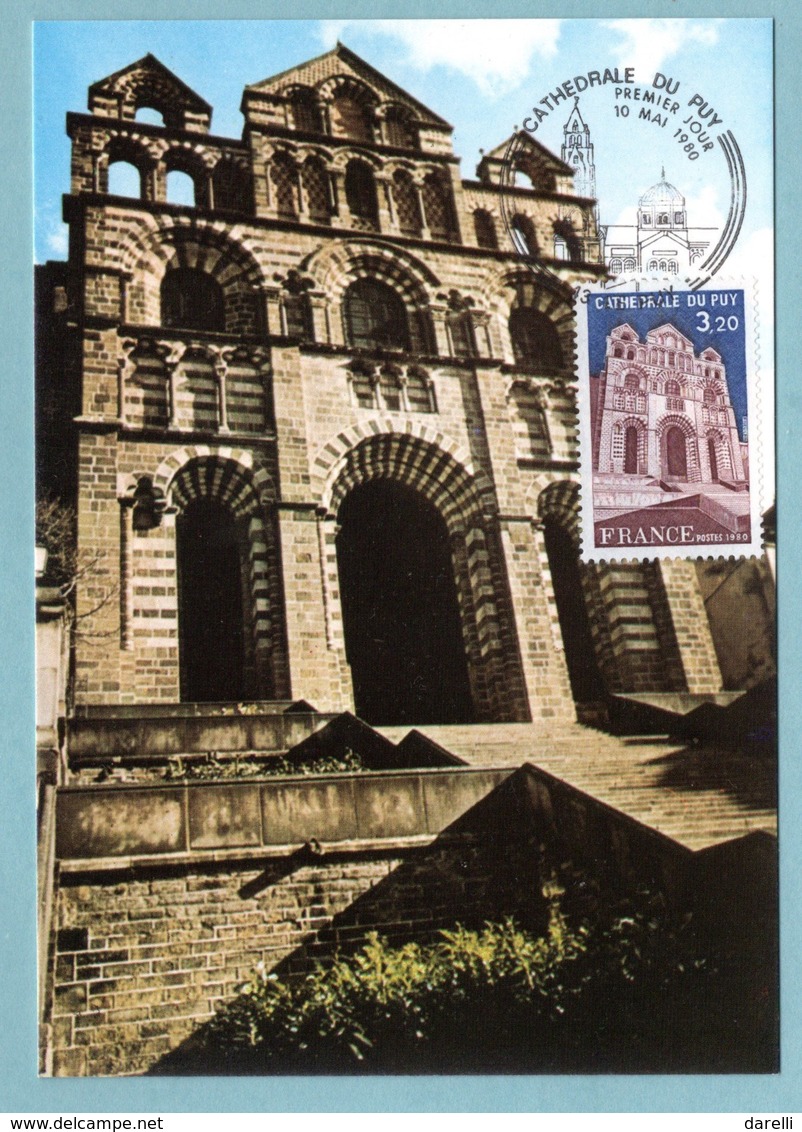 Carte Maximum 1980 - Cathédrale Du Puy - YT 2084 - 43 Le Puy - 1980-1989