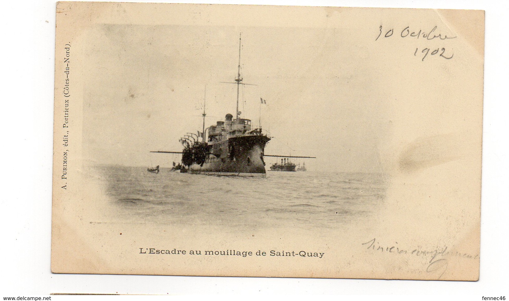 22 - L'Escadre Au Mouillage De SAINT QUAY - Bateaux - 1902 (T181) - Saint-Quay-Portrieux