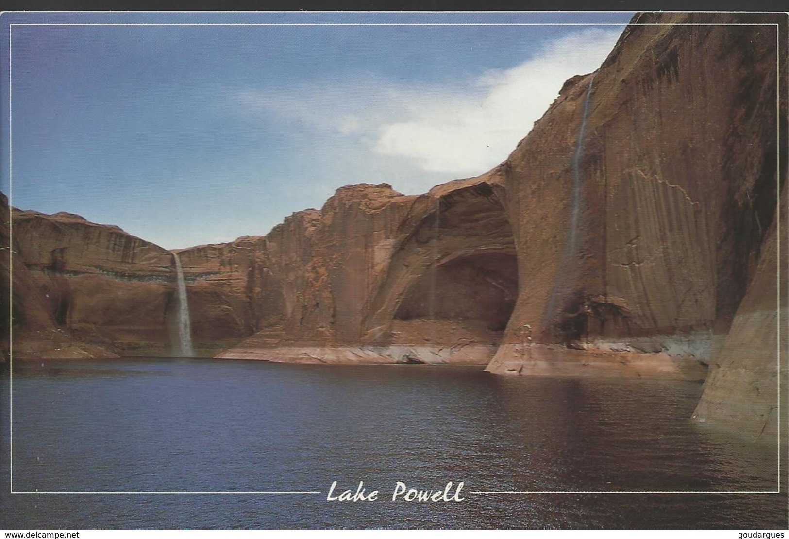 Lake Powell - Summer Monsoon Rains Create Water Falls On The Escalante Arm Of Lake Powell. - Lake Powell