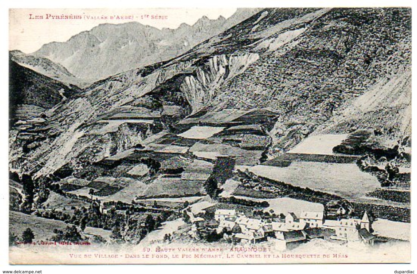 65 - Hautes Pyrénées / Haute Vallée D'Aure -- ARAGNOUET - Vue Du Village - ... Pic Méchant, Cambiel, Hourquette De Héas. - Aragnouet