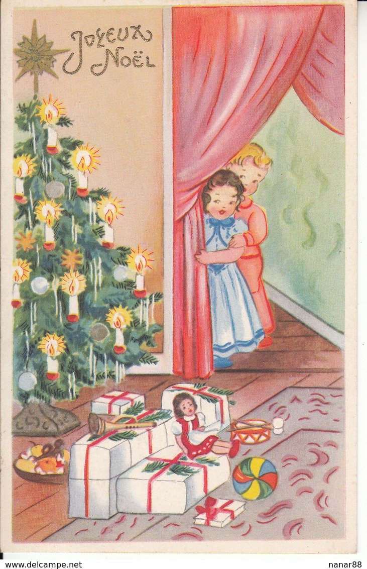 Fantaisie - Ancienne - Noël - Carte Luxe - Neujahr