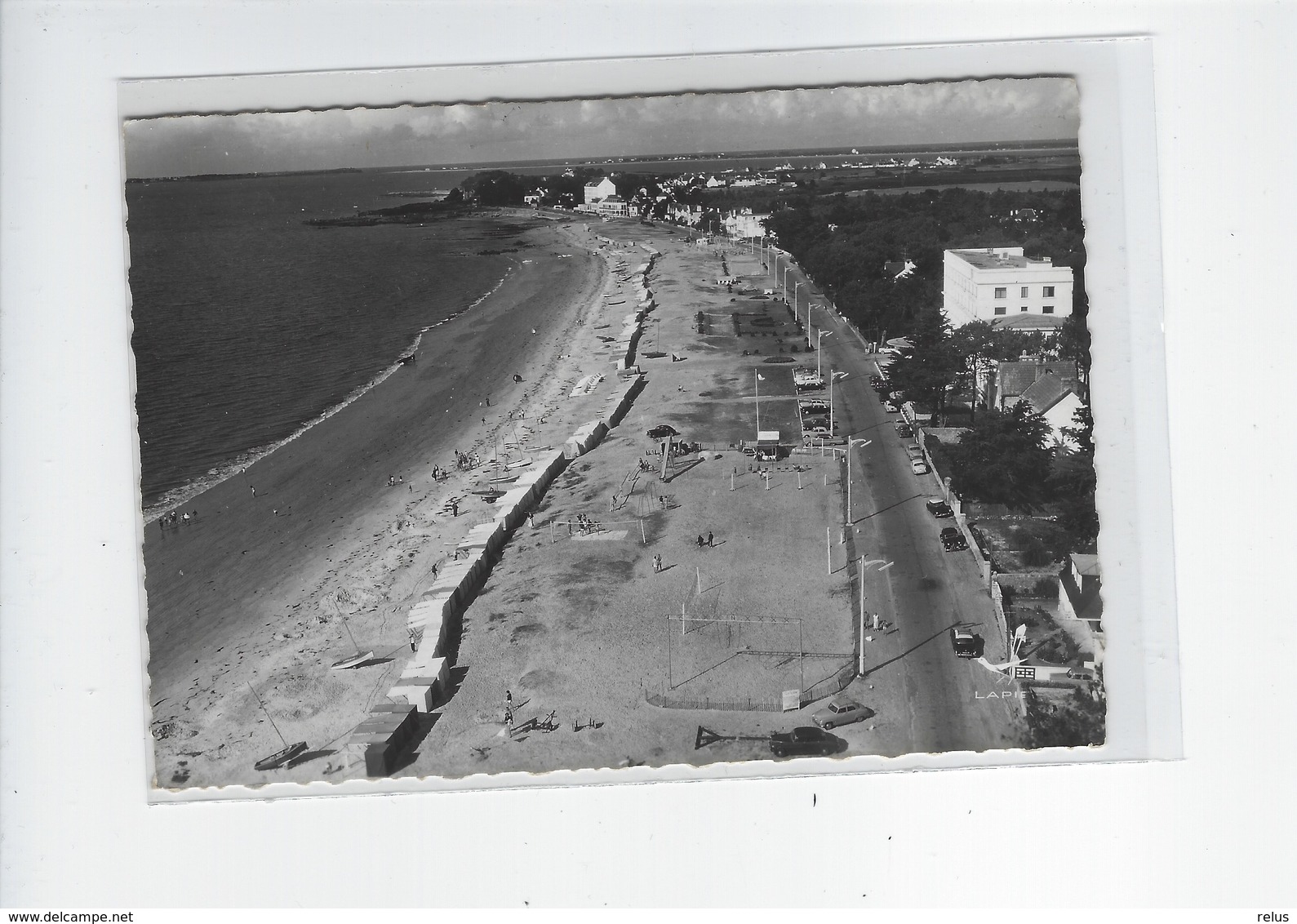 DEP. 56 CARNAC-PLAGE LA PLAGE ET VUE PANORAMIQUE CPSM - Carnac