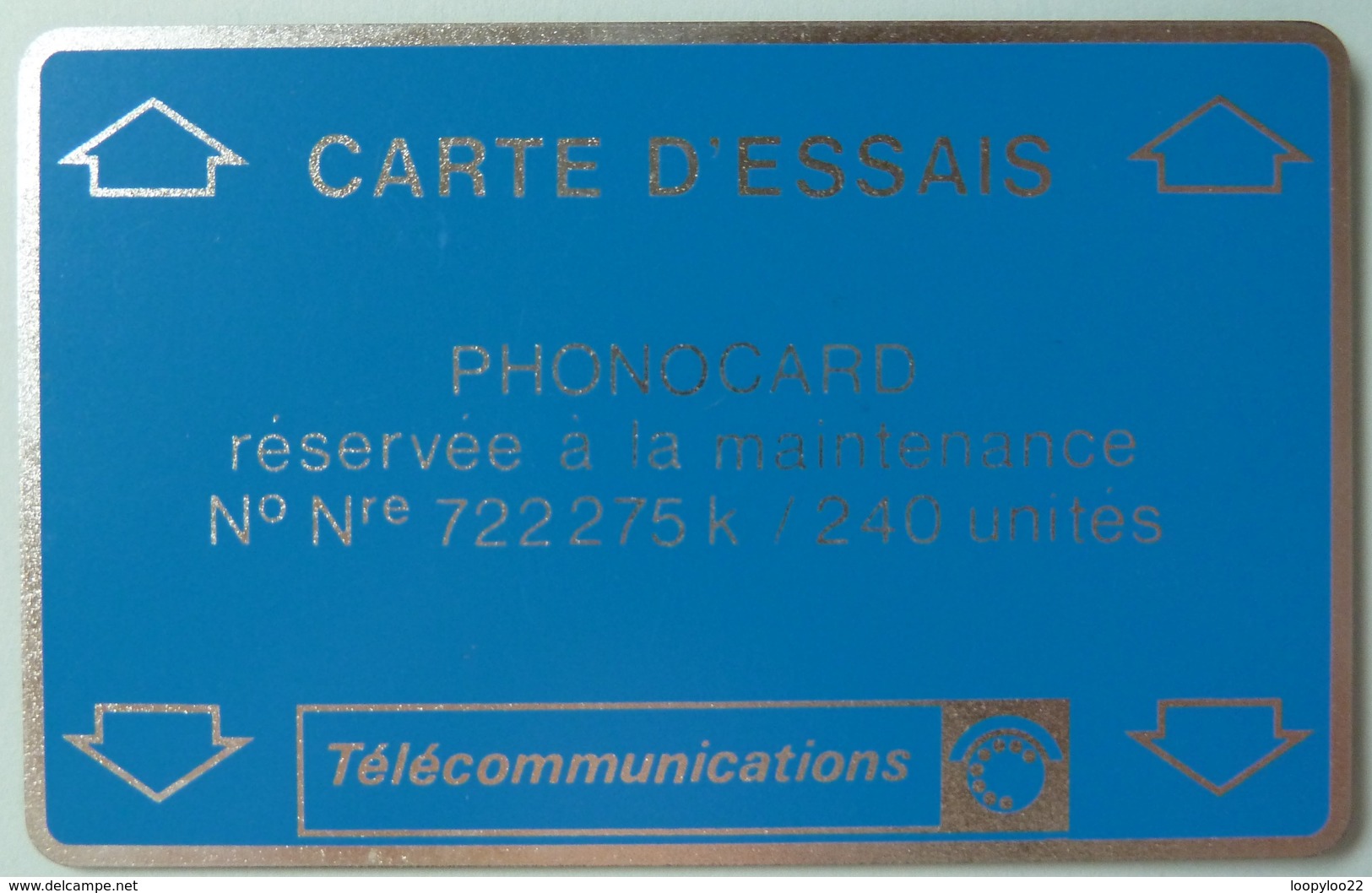FRANCE - Landis & Gyr - CARTE D'ESSAIS - Specimen - RRRR - Interne Telefoonkaarten
