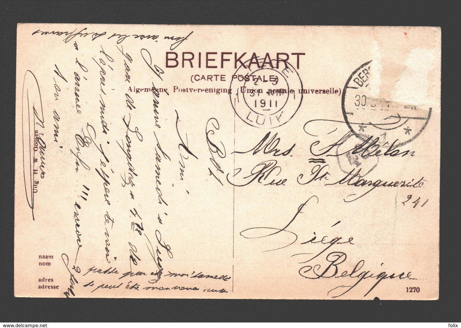 Bergen Op Zoom - Klein Zwitscherland - 1911 - Bergen Op Zoom