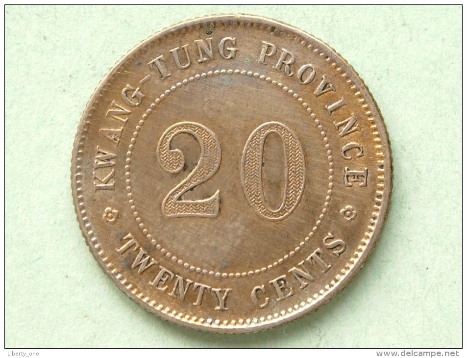 Year 8 = ( 1919 ) 20 ( Twenty Cents ) KWANTUNG - Y# 423 ( Uncleaned Coin / For Grade, Please See Photo ) !! - China