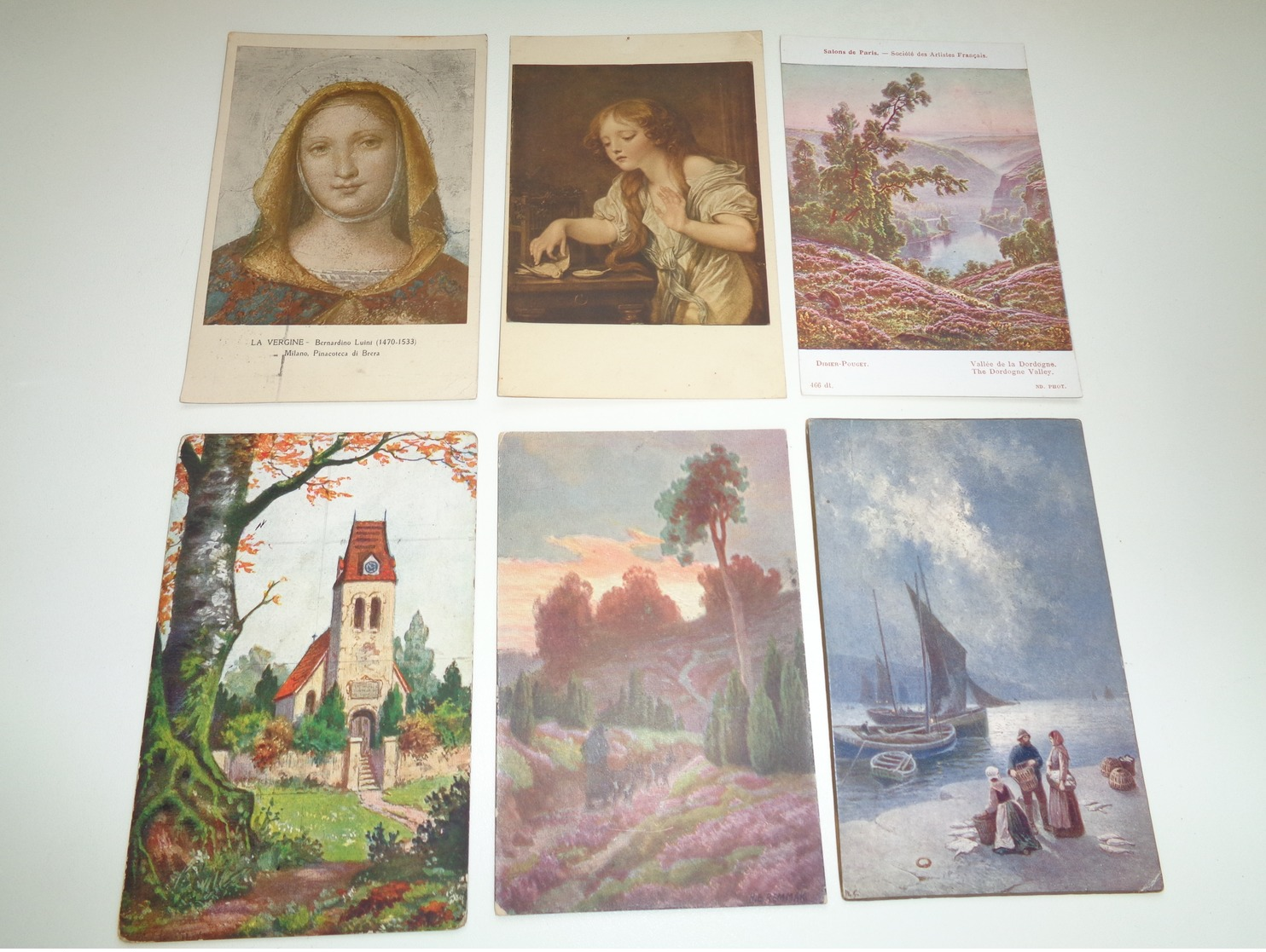 Beau Lot 60 Cartes Postales Fantaisie Peintures  Peinture     Mooi Lot 60 Postkaarten Fantasie  Schilderijen  Schilderij - 5 - 99 Cartes