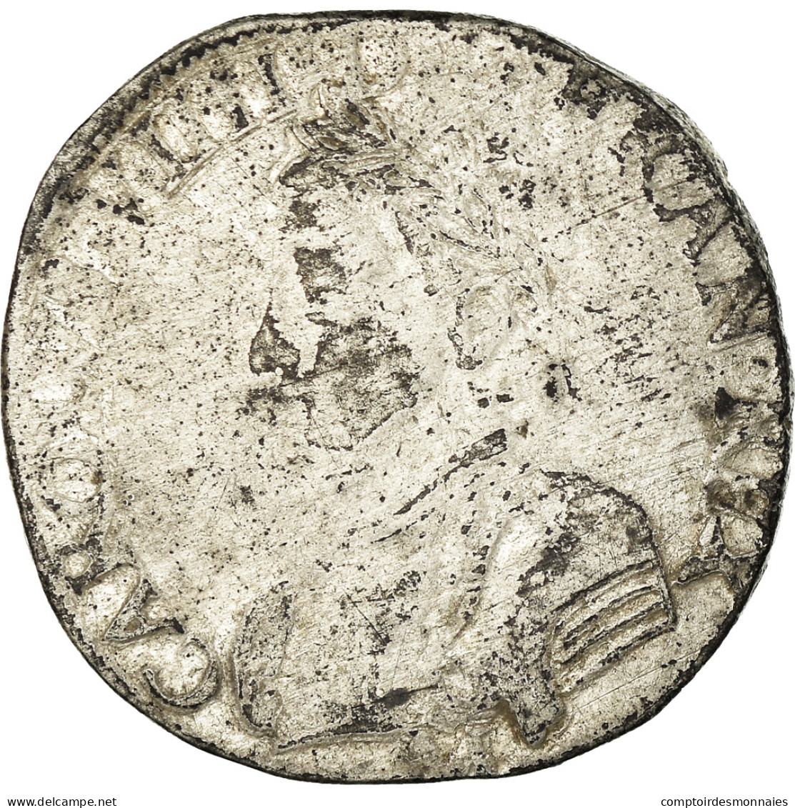 Monnaie, France, Charles IX, Teston, 1568, Toulouse, TB, Argent, Sombart:4602 - 1560-1574 Charles IX