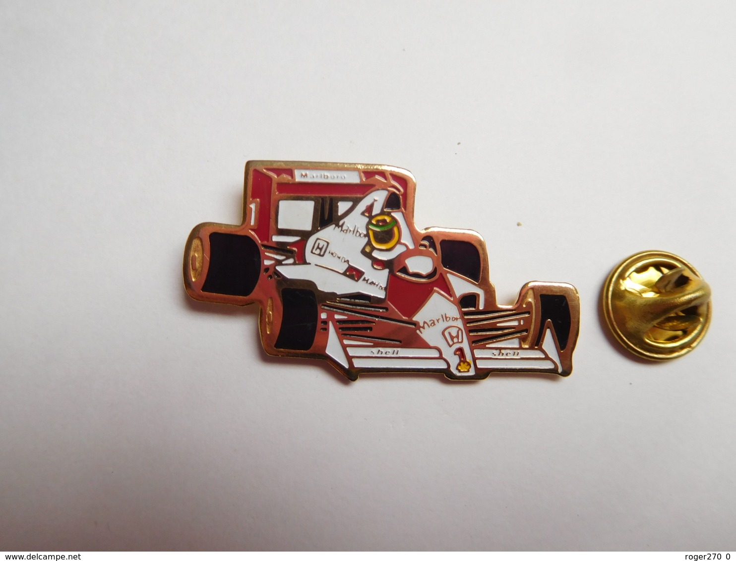 Beau Pin's , Auto F1 , Formule 1 , McLaren Honda , Shell , Tabac Marlboro , Verso Lisse - F1