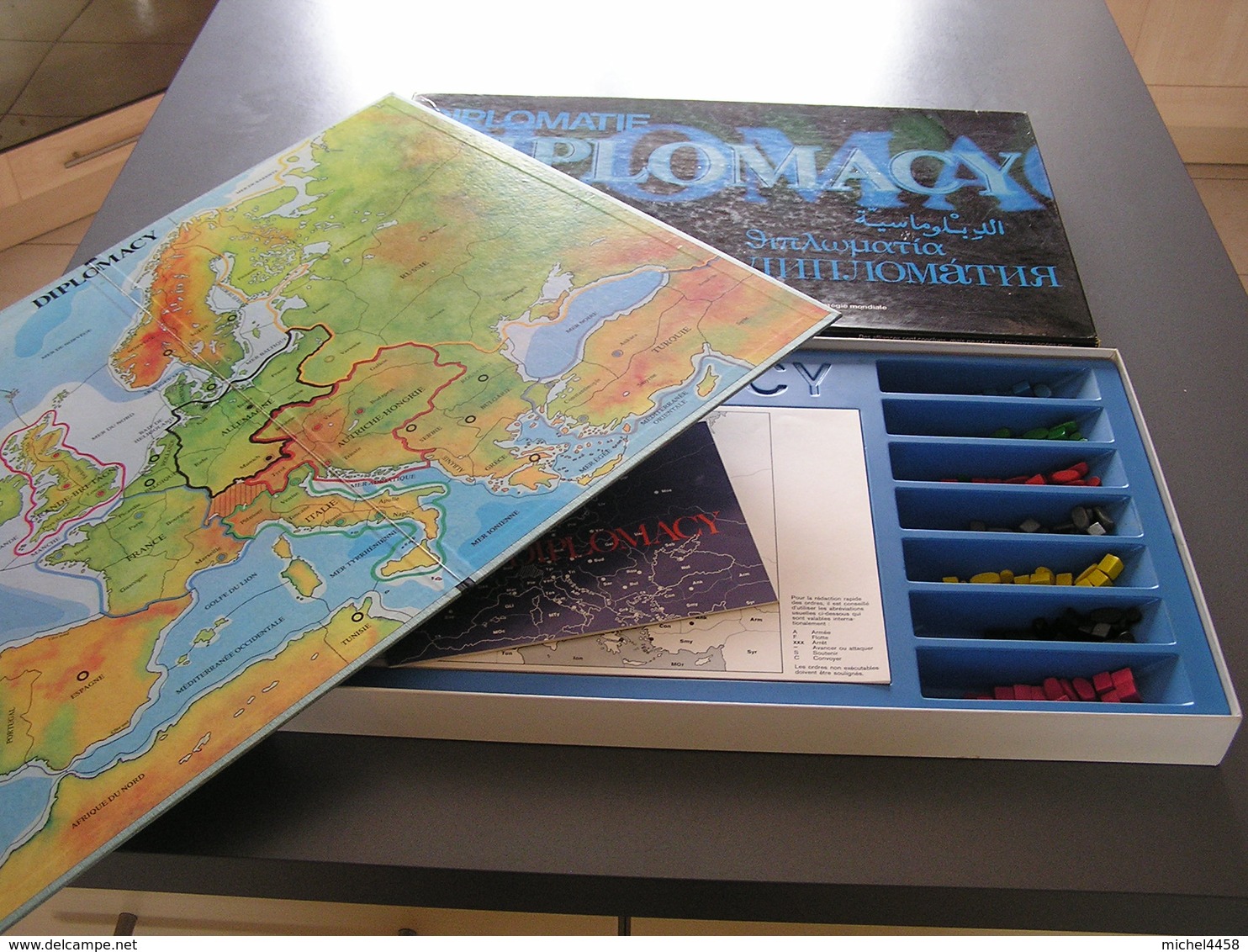 Jeu DIPLOMACY VINTAGE 1978 Par MIRO MECCANO Licence AVALON HILL - Sonstige & Ohne Zuordnung