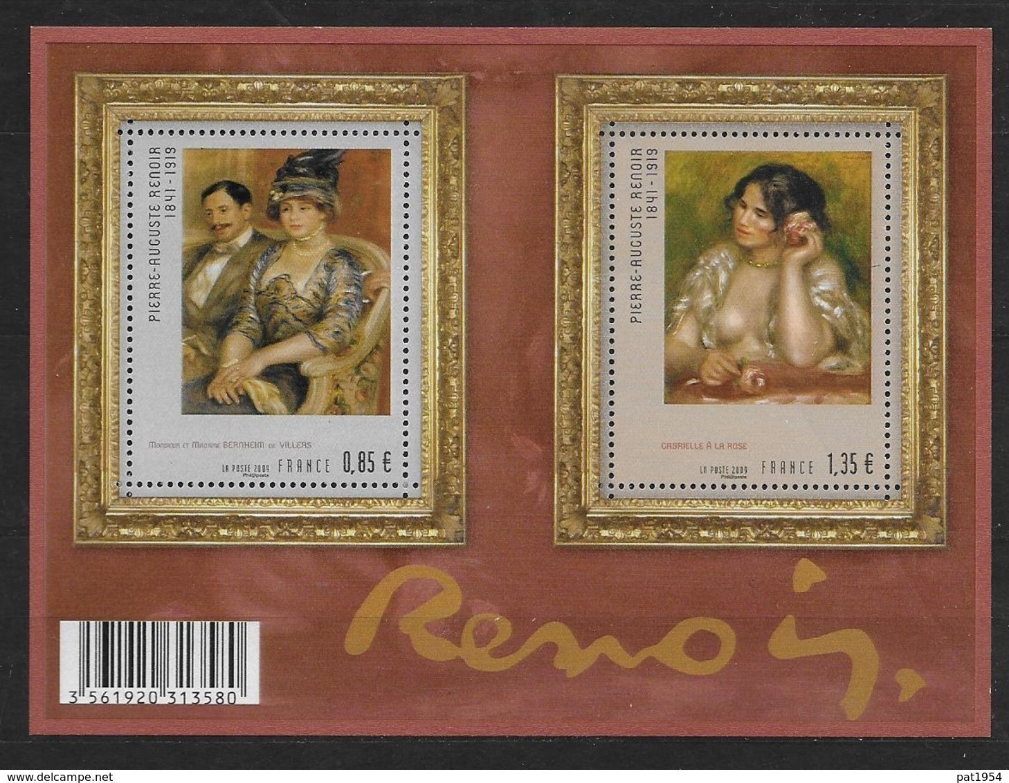 France 2009 Bloc Feuillet F4406 Neuf Renoir à La Faciale - Mint/Hinged