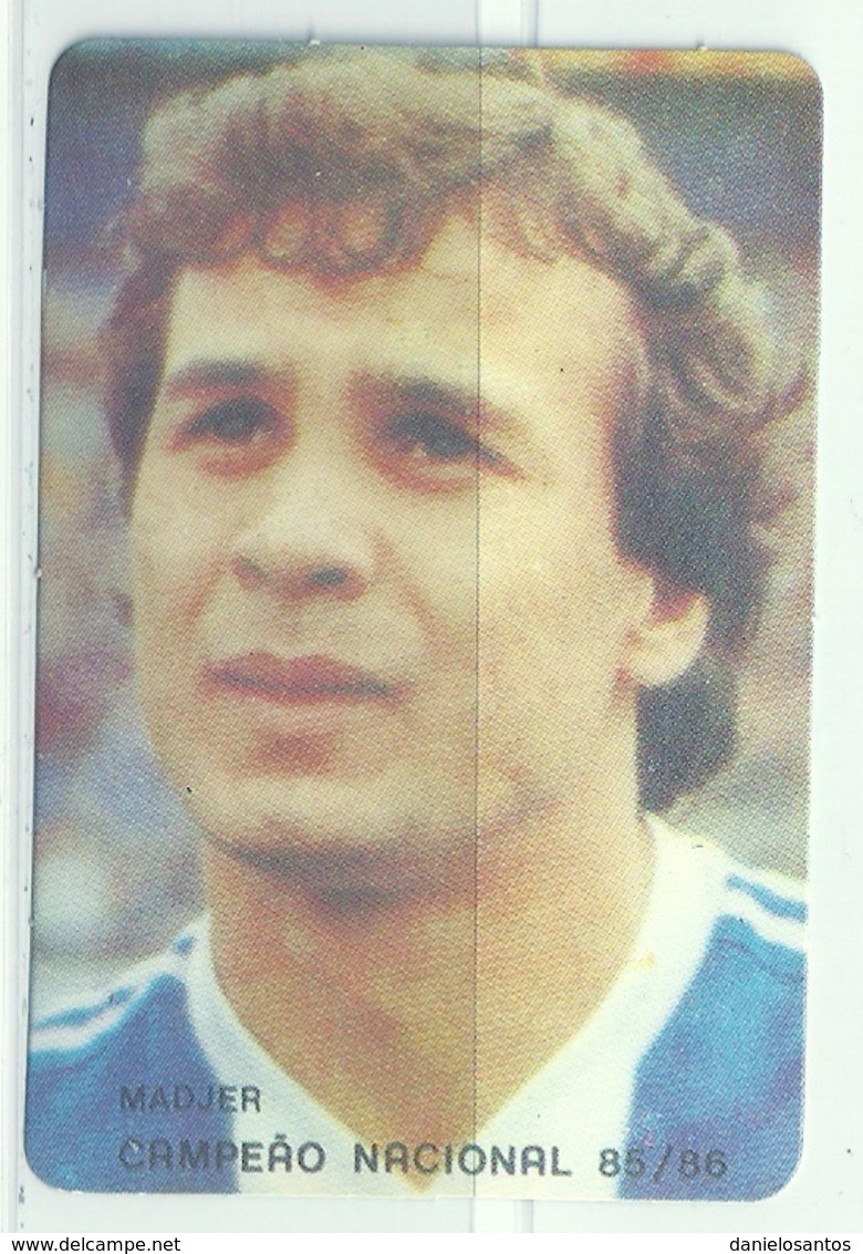 1986 Pocket Calendar Calandrier Calendario Portugal Futebol Soccer Futebol Clube Do Porto FCP Madjer - Grand Format : 1981-90