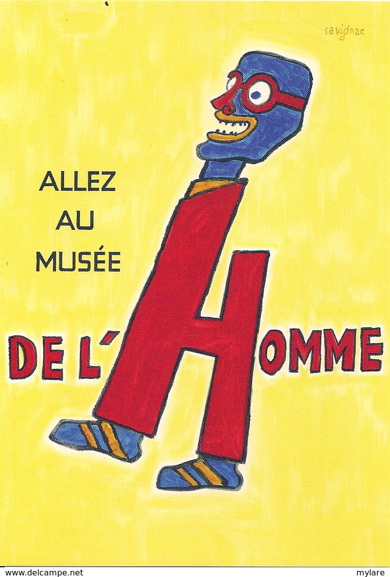 Cpm Savignac  Allez Au Musée De L'Homme - Savignac