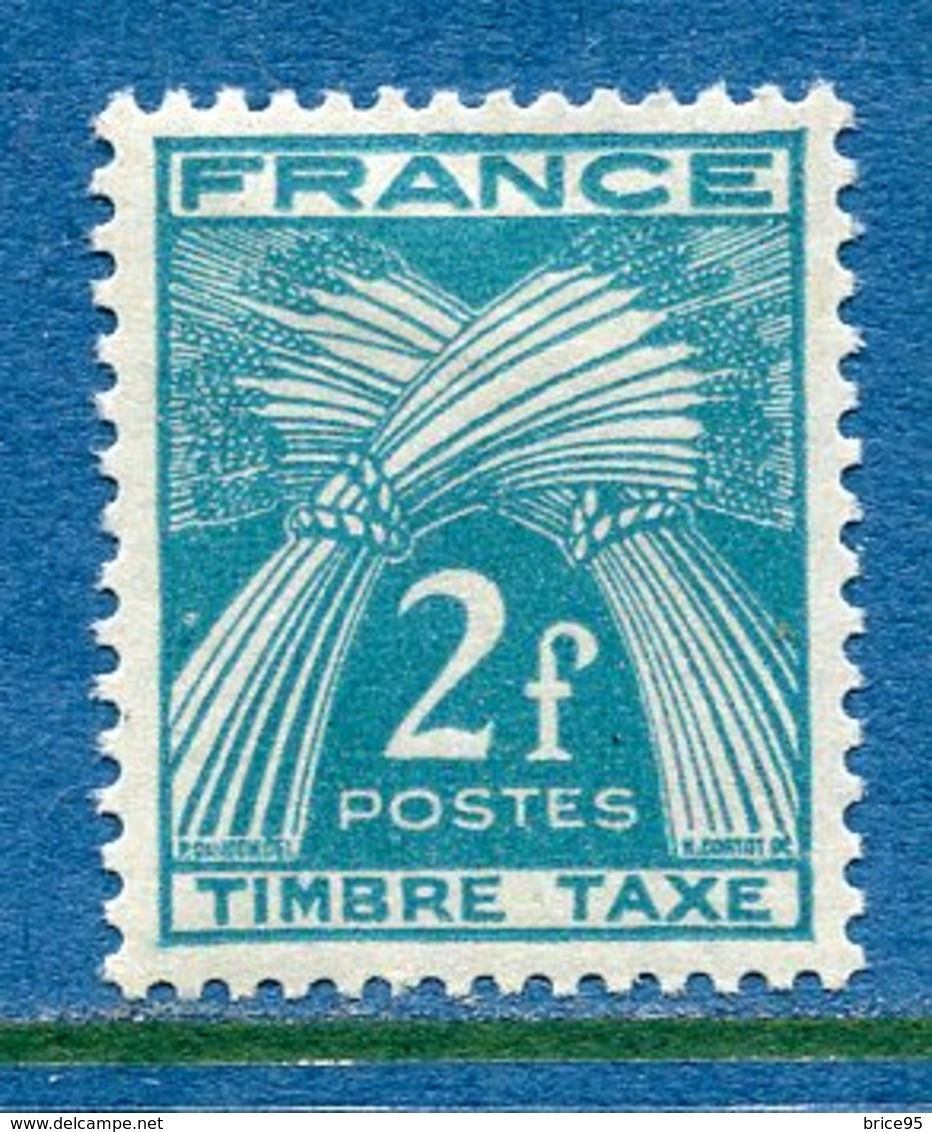 France - Taxe - YT N° 82 - Neuf Avec Charnière - 1946 à 1955 - 1859-1959 Nuovi