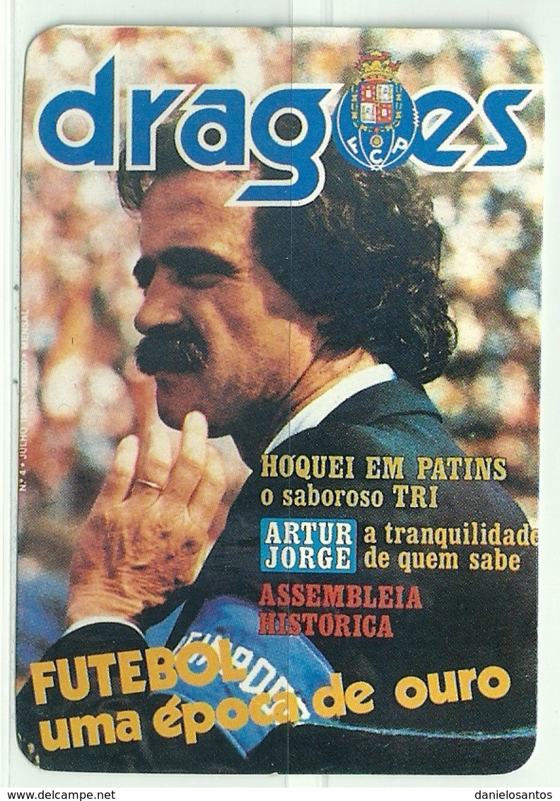 1989 Pocket Calendar Calandrier Calendario Portugal Futebol Soccer Futebol Clube Do Porto FCP Dragões Artur Jorge - Grand Format : 1981-90