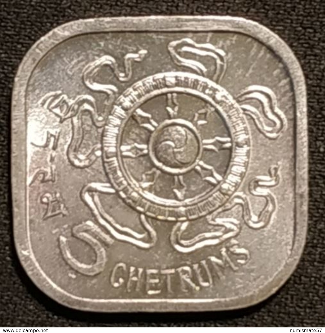 BHOUTAN - BHUTAN - 5 CHETRUMS 1975 - Jigme Singye - KM 37 - Bhoutan