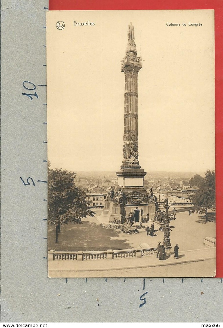 CARTOLINA NV BELGIO - BRUXELLES - Colonne Du Congres - 9 X 14 - Monumenti, Edifici