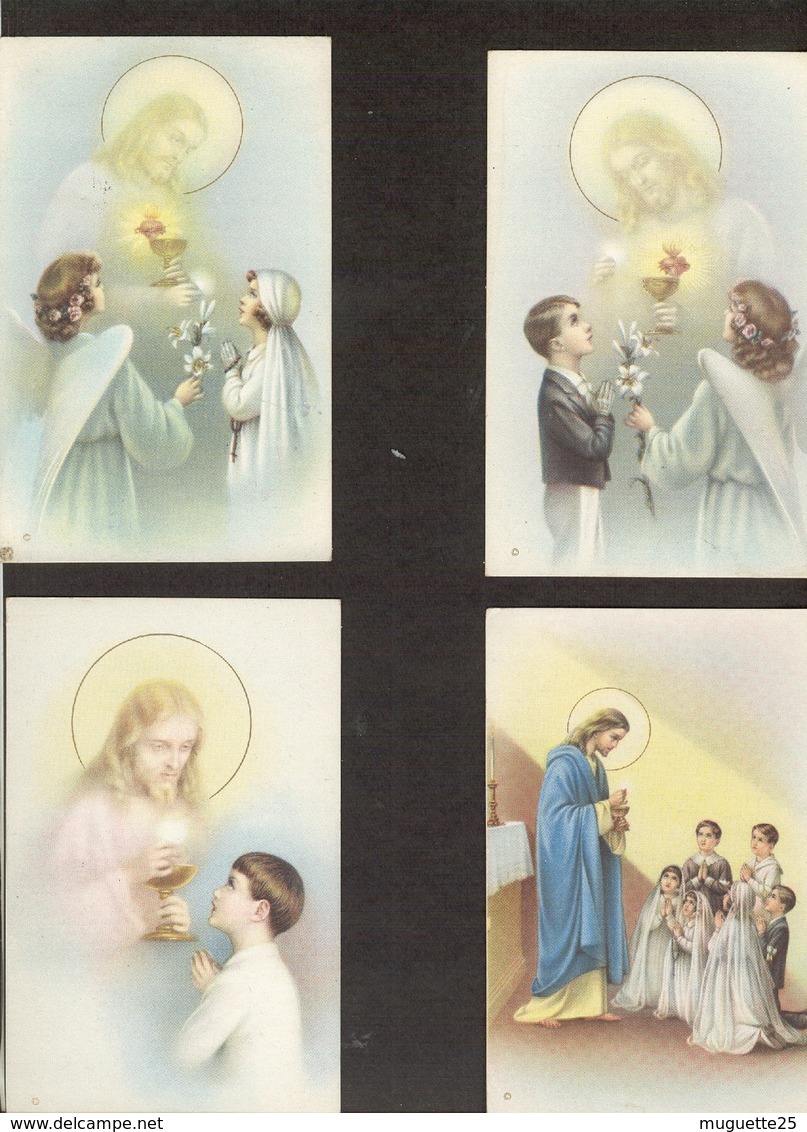 4 Cpa  ‘ Neuves’  Communion Filles Et Garçons  Année 1937  Imprimées En Italie - Comunioni
