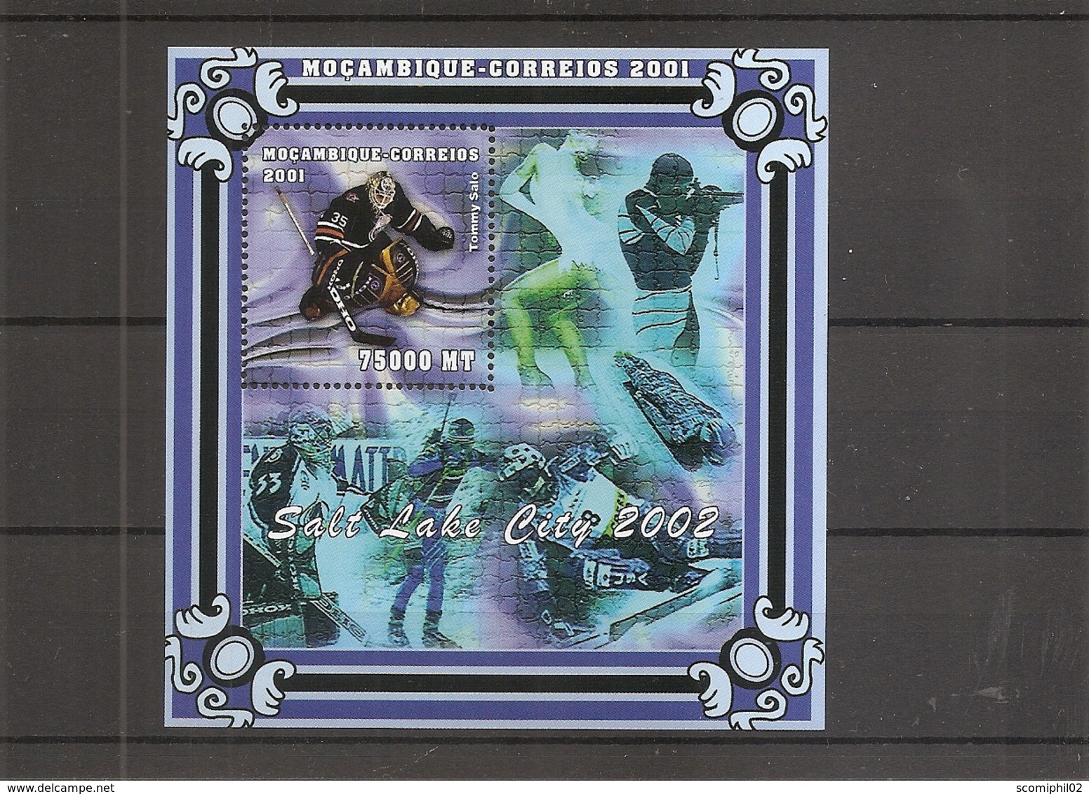 JO D'hiver De SaltLakeCity -2002 - Hockey Sur Glace ( BF 65 XXX -MNH- Du Mozambique) - Inverno2002: Salt Lake City