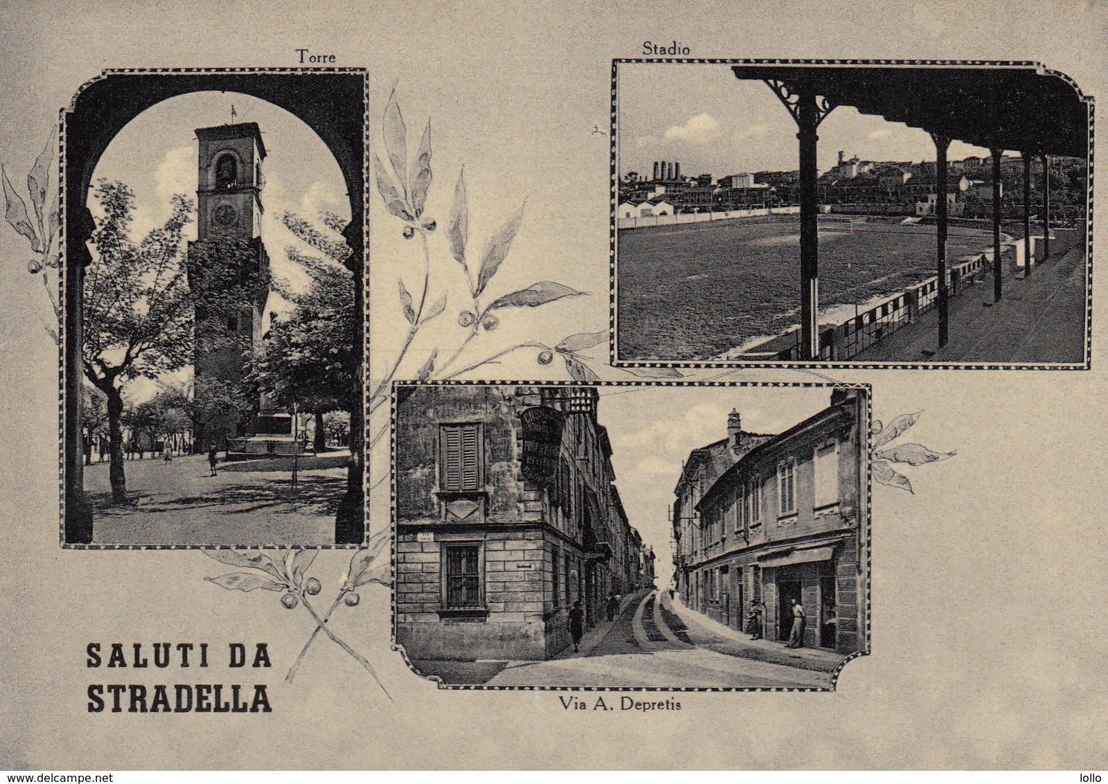 Lombardia - Pavia - Stradella - Saluti Da Stardella - 3 Vedute  - F. Grande - Anni 50 - Molto Bella Con Campo Sportivo - Other & Unclassified