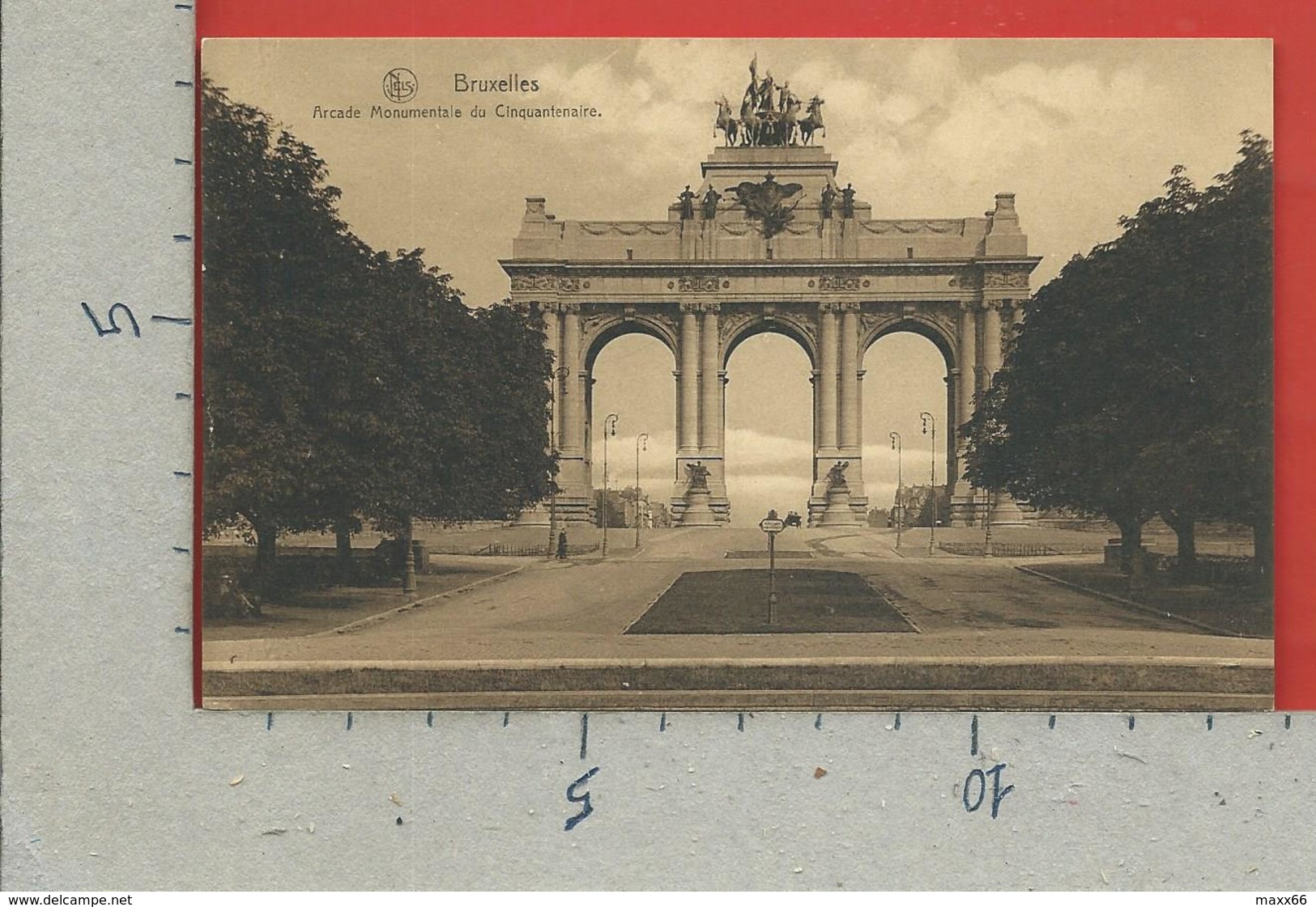 CARTOLINA NV BELGIO - BRUXELLES - Arcade Monumentale Du Cinquantenaire - 9 X 14 - Monumenti, Edifici