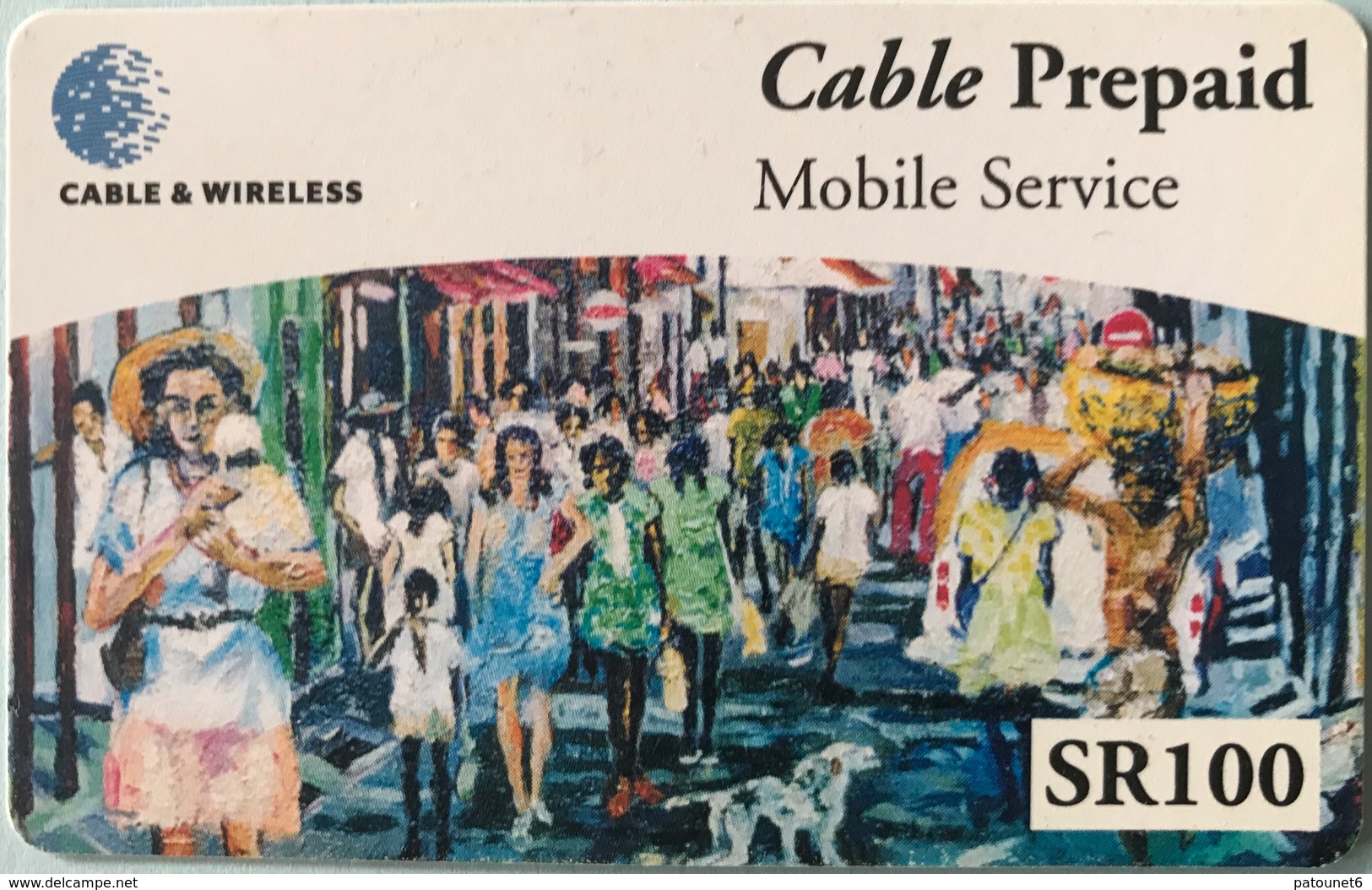 SEYCHELLES  -  Prepaid  - Cable § Wireless  - SR 100  (fine Numbers) - Sychelles