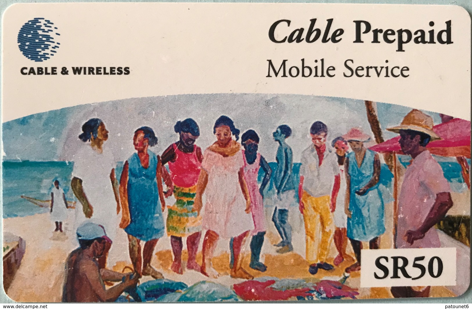 SEYCHELLES  -  Prepaid  - Cable § Wireless  - SR 50 (fine Numbers) - Seychelles